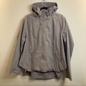 LULULEMON SZ 12 Hooded Vented High Low Hemline Oversized Adjustable Rare